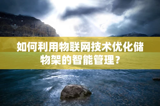 如何利用物联网技术优化储物架的智能管理？