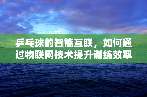 乒乓球的智能互联，如何通过物联网技术提升训练效率？