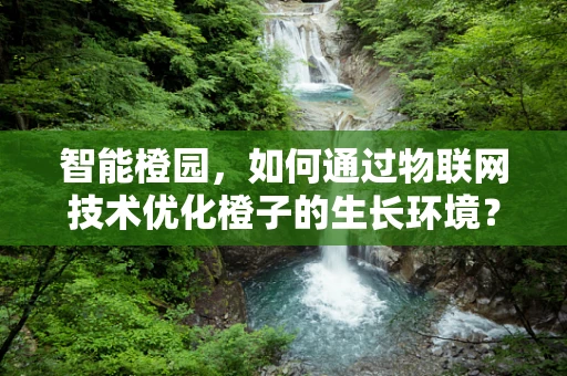 智能橙园，如何通过物联网技术优化橙子的生长环境？