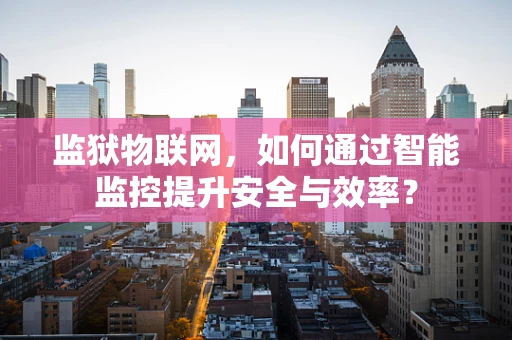 监狱物联网，如何通过智能监控提升安全与效率？
