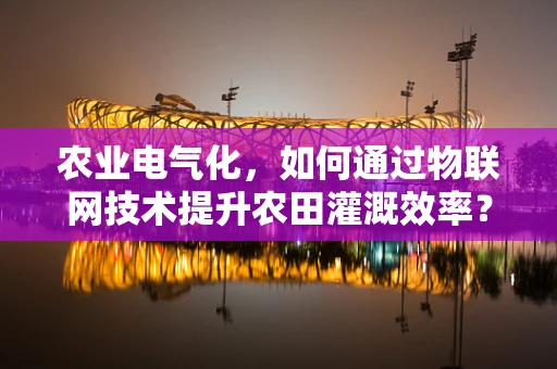 农业电气化，如何通过物联网技术提升农田灌溉效率？