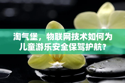 淘气堡，物联网技术如何为儿童游乐安全保驾护航？
