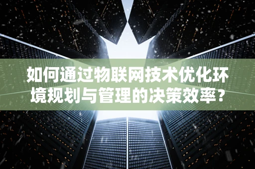 如何通过物联网技术优化环境规划与管理的决策效率？