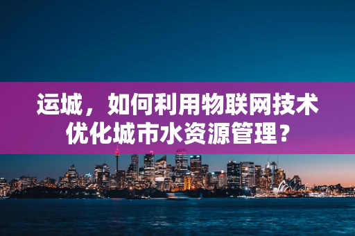 运城，如何利用物联网技术优化城市水资源管理？