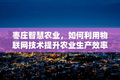 枣庄智慧农业，如何利用物联网技术提升农业生产效率？