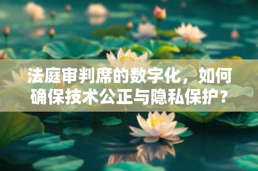 法庭审判席的数字化，如何确保技术公正与隐私保护？
