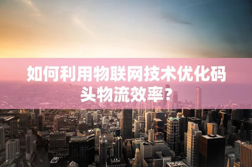 如何利用物联网技术优化码头物流效率？