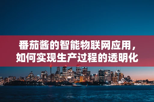 番茄酱的智能物联网应用，如何实现生产过程的透明化与质量控制？
