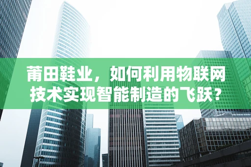 莆田鞋业，如何利用物联网技术实现智能制造的飞跃？