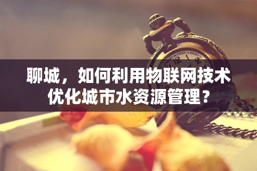 聊城，如何利用物联网技术优化城市水资源管理？