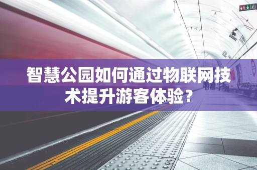 智慧公园如何通过物联网技术提升游客体验？