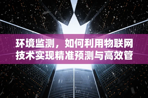 环境监测，如何利用物联网技术实现精准预测与高效管理？