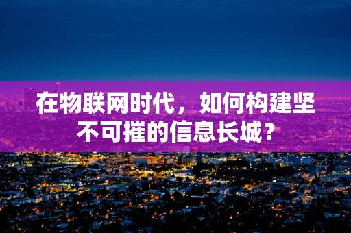 在物联网时代，如何构建坚不可摧的信息长城？