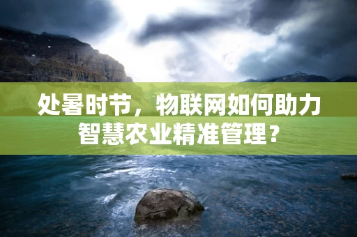 处暑时节，物联网如何助力智慧农业精准管理？