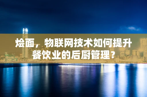 烩面，物联网技术如何提升餐饮业的后厨管理？