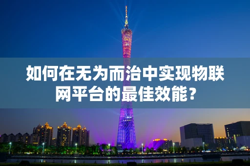 如何在无为而治中实现物联网平台的最佳效能？