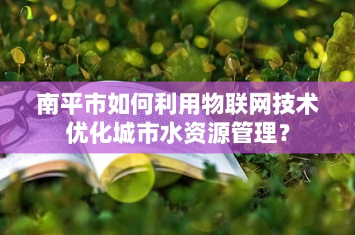 南平市如何利用物联网技术优化城市水资源管理？