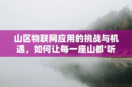 山区物联网应用的挑战与机遇，如何让每一座山都‘听见’世界的声音？