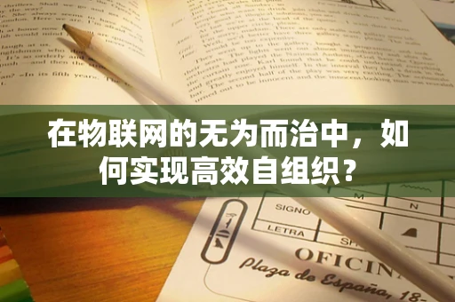 在物联网的无为而治中，如何实现高效自组织？