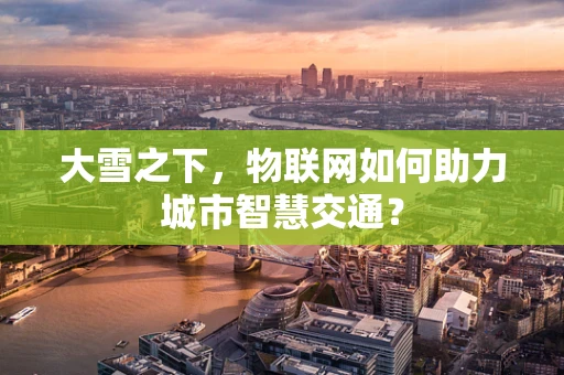 大雪之下，物联网如何助力城市智慧交通？