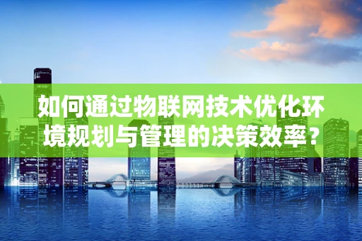 如何通过物联网技术优化环境规划与管理的决策效率？