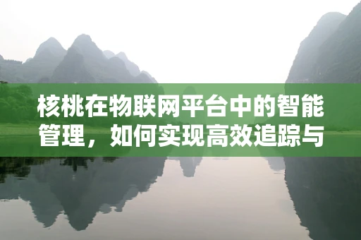 核桃在物联网平台中的智能管理，如何实现高效追踪与监控？