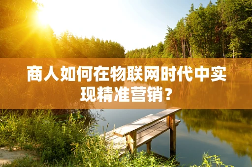 商人如何在物联网时代中实现精准营销？