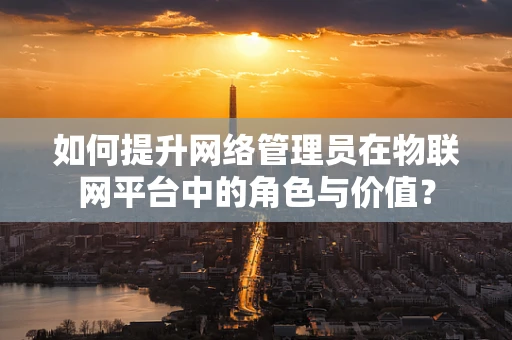 如何提升网络管理员在物联网平台中的角色与价值？