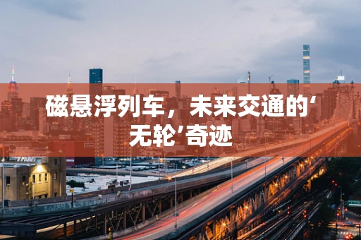 磁悬浮列车，未来交通的‘无轮’奇迹