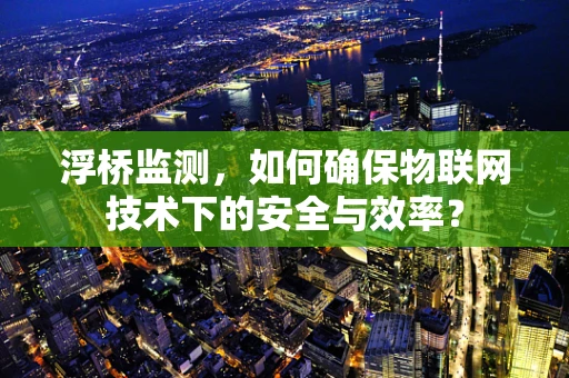 浮桥监测，如何确保物联网技术下的安全与效率？