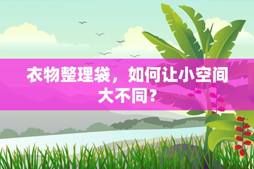 衣物整理袋，如何让小空间大不同？