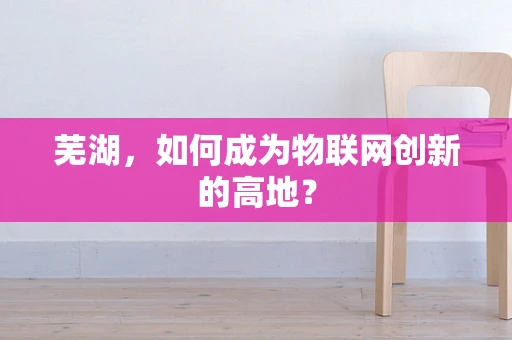 芜湖，如何成为物联网创新的高地？