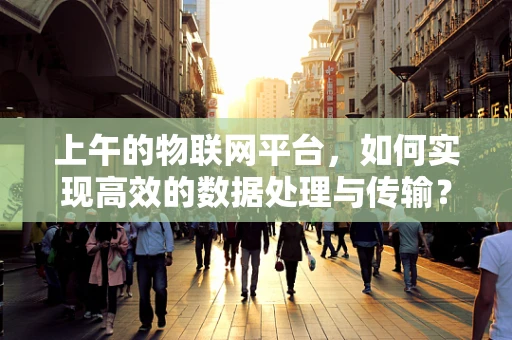 上午的物联网平台，如何实现高效的数据处理与传输？
