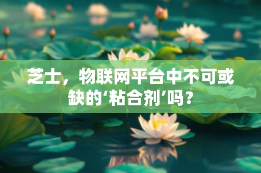 芝士，物联网平台中不可或缺的‘粘合剂’吗？