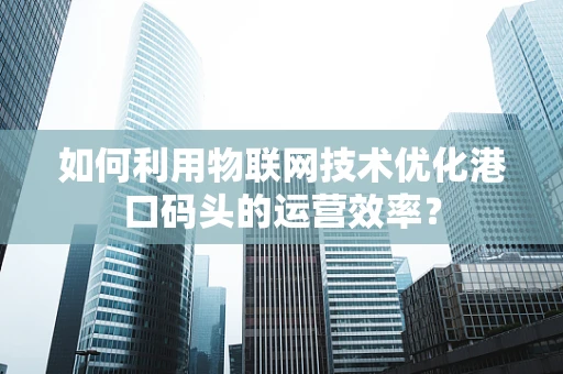 如何利用物联网技术优化港口码头的运营效率？