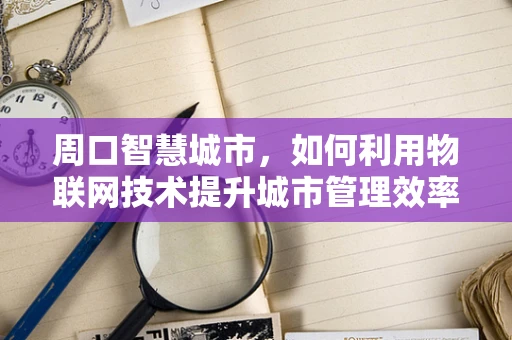 周口智慧城市，如何利用物联网技术提升城市管理效率？