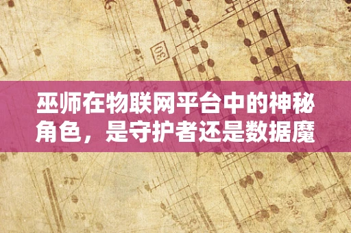 巫师在物联网平台中的神秘角色，是守护者还是数据魔法师？
