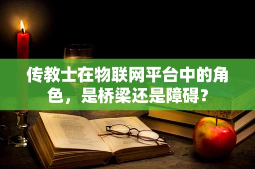 传教士在物联网平台中的角色，是桥梁还是障碍？