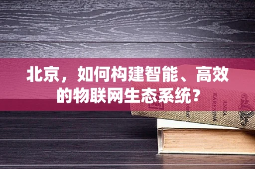 北京，如何构建智能、高效的物联网生态系统？