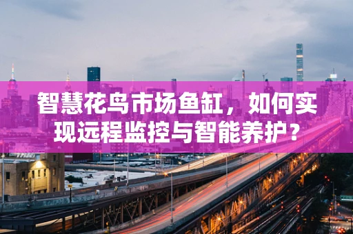 智慧花鸟市场鱼缸，如何实现远程监控与智能养护？