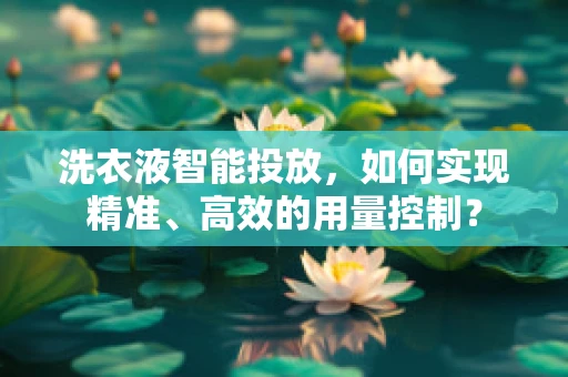 洗衣液智能投放，如何实现精准、高效的用量控制？