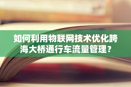 如何利用物联网技术优化跨海大桥通行车流量管理？