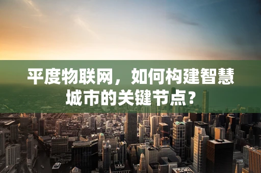 平度物联网，如何构建智慧城市的关键节点？