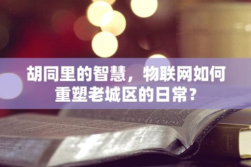 胡同里的智慧，物联网如何重塑老城区的日常？