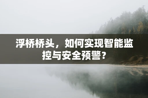 浮桥桥头，如何实现智能监控与安全预警？