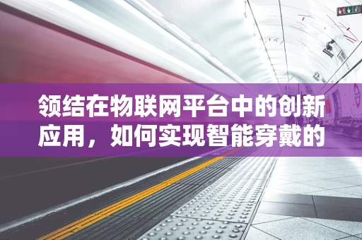 领结在物联网平台中的创新应用，如何实现智能穿戴的个性化与高效管理？