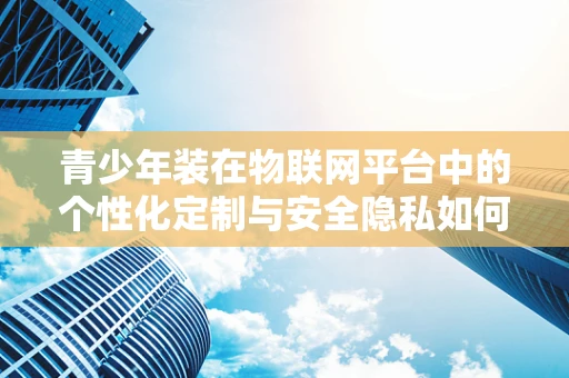 青少年装在物联网平台中的个性化定制与安全隐私如何平衡？