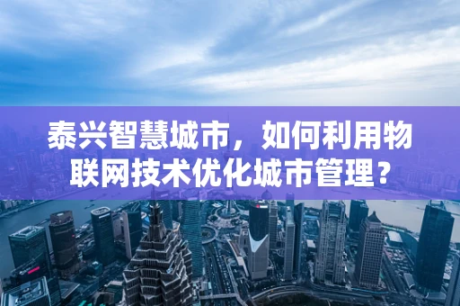泰兴智慧城市，如何利用物联网技术优化城市管理？