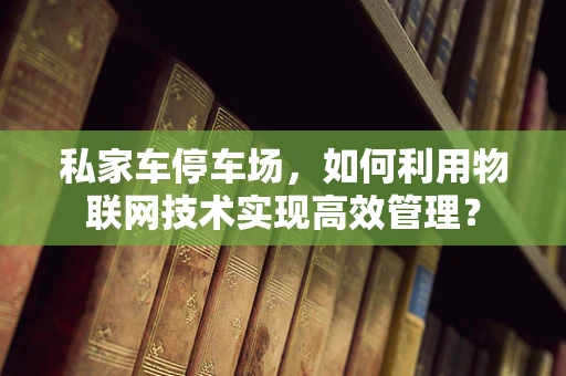 私家车停车场，如何利用物联网技术实现高效管理？