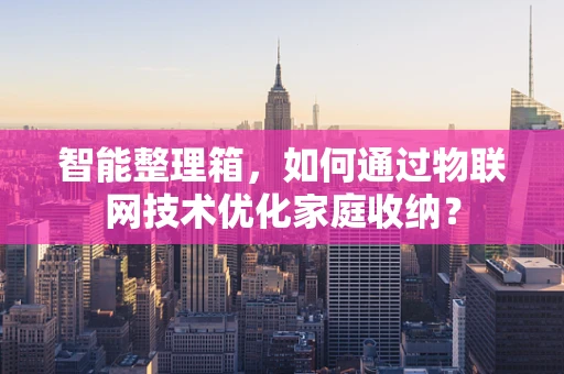智能整理箱，如何通过物联网技术优化家庭收纳？